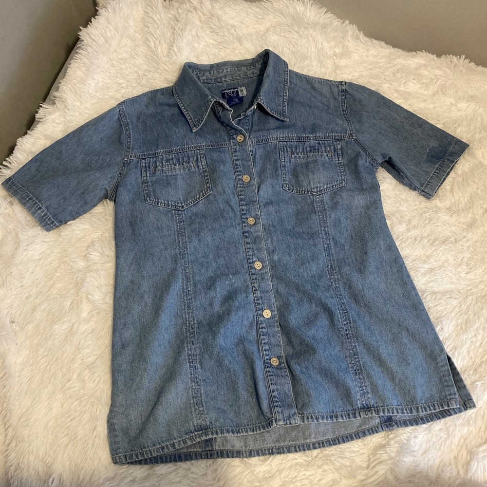 Venezia Light Blue Denim Short Sleeve Shirt